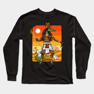 Egyptian Mythology God Sobek Long Sleeve T-Shirt